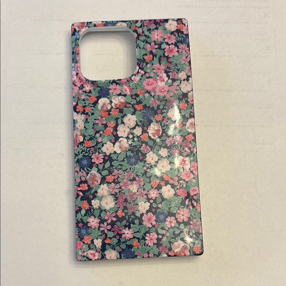 Flaunt Square Floral Phone Case iPhone 14 Pro Max